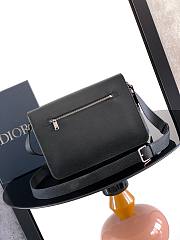 Colestore  Dior CD Icon Messenger Bag with Flap Black Matte Grained Calfskin  32 x 23 x 9 cm - 2