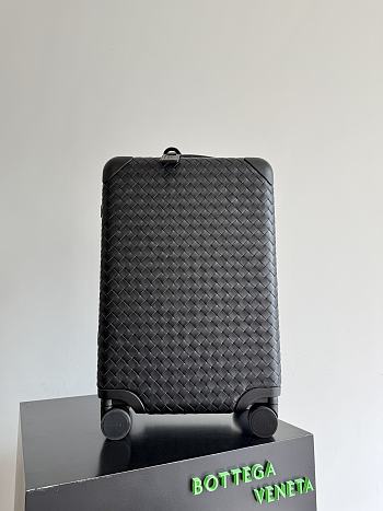Colestore  Bottega Veneta Odyssey Intrecciato Cabin Suitcase in Black 35x55x21cm