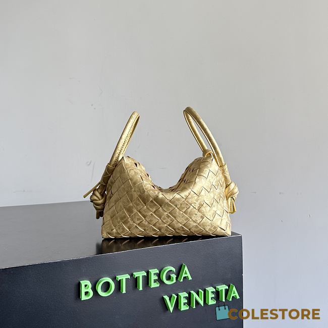 Colestore  Bottega Veneta Women's Loop Top Handle in Gold 21x13x13cm - 1