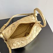 Colestore  Bottega Veneta Women's Loop Top Handle in Gold 21x13x13cm - 4