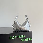 Colestore  Bottega Veneta Women's Loop Top Handle in Silver 21x13x13cm - 1