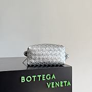 Colestore  Bottega Veneta Women's Loop Top Handle in Silver 21x13x13cm - 5
