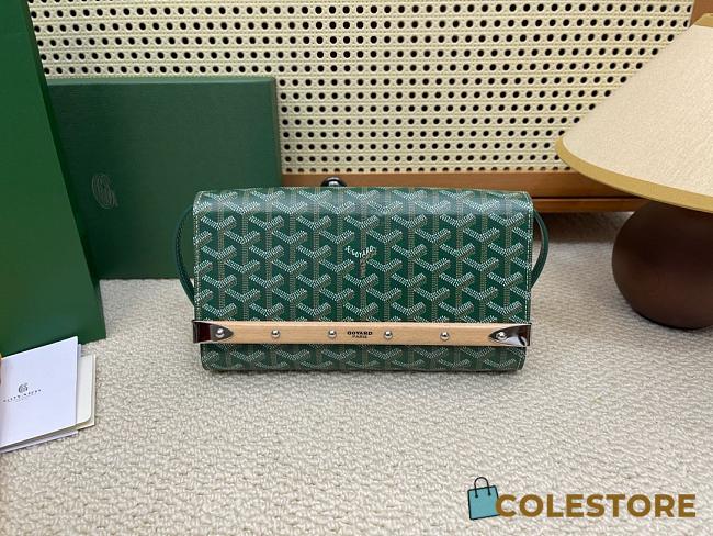 Colestore Goyard Monte-Carlo Pm Green 25x14.5x4cm - 1