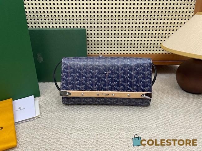 Colestore Goyard Monte-Carlo Pm Navy Blue 25x14.5x4cm - 1