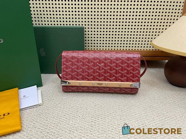 Colestore Goyard Monte-Carlo Pm Red 25x14.5x4cm - 1