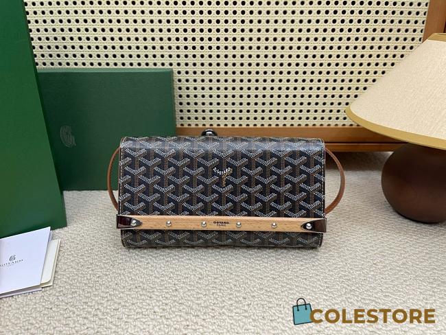 Colestore Goyard Monte-Carlo Pm Black & Tan 25x14.5x4cm - 1