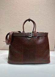 Colestore   Prada Cordovan Buckle Nappa Leather Bag 48x34x18cm - 1