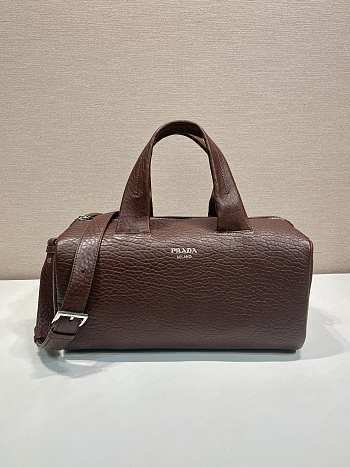 Colestore  Prada Brown Nappa Leather Duffle Bag 35x17.5x17.5cm