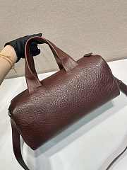 Colestore  Prada Brown Nappa Leather Duffle Bag 35x17.5x17.5cm - 6