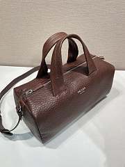 Colestore  Prada Brown Nappa Leather Duffle Bag 35x17.5x17.5cm - 3