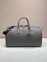 Colestore  Prada Bamboo/cork Beige Saffiano Leather Travel Bag 50x27.5x25cm - 1