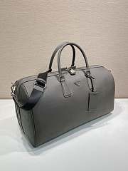 Colestore  Prada Bamboo/cork Beige Saffiano Leather Travel Bag 50x27.5x25cm - 4