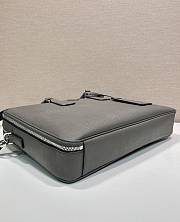 Colestore  Prada Bamboo/cork Beige Saffiano Leather Briefcase 38x28x6.5cm - 3