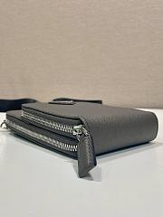 Colestore  Prada Smoky Gray Saffiano Leather Smartphone Case 12x18x4cm - 5