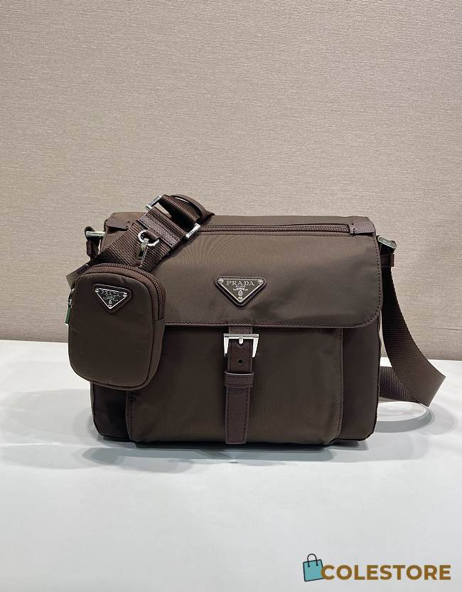 Colestore  Prada Sienna Re-nylon Shoulder Bag 22x25x10cm - 1