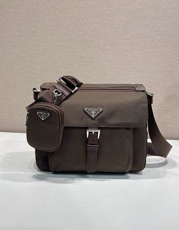 Colestore  Prada Sienna Re-nylon Shoulder Bag 22x25x10cm