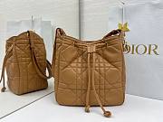Colestore  Dior Medium D-Motion Bag Light Gold-Tone Macrocannage Lambskin 23 x 24 x 13cm - 1