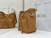 Colestore  Dior Medium D-Motion Bag Light Gold-Tone Macrocannage Lambskin 23 x 24 x 13cm - 2