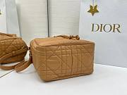 Colestore  Dior Medium D-Motion Bag Light Gold-Tone Macrocannage Lambskin 23 x 24 x 13cm - 3