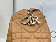 Colestore  Dior Medium D-Motion Bag Light Gold-Tone Macrocannage Lambskin 23 x 24 x 13cm - 4