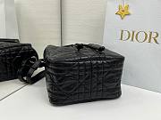 Colestore  Dior Medium D-Motion Bag Black Macrocannage Lambskin 23 x 24 x 13cm - 6