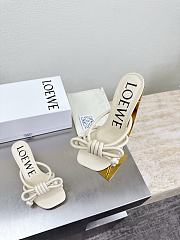 Colestore  Loewe Flamenco Knot sandal in lambskin Beige 5.5cm - 6