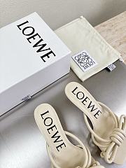 Colestore  Loewe Flamenco Knot sandal in lambskin Beige 5.5cm - 5