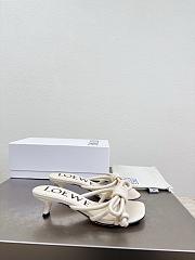 Colestore  Loewe Flamenco Knot sandal in lambskin Beige 5.5cm - 2