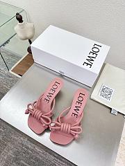 Colestore  Loewe Flamenco Knot sandal in lambskin Blush 5.5cm - 1