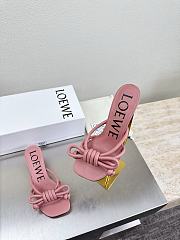 Colestore  Loewe Flamenco Knot sandal in lambskin Blush 5.5cm - 6
