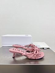 Colestore  Loewe Flamenco Knot sandal in lambskin Blush 5.5cm - 3