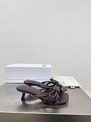 Colestore  Loewe Flamenco Knot sandal in lambskin Dark Brownie 5.5cm - 2