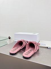Colestore  Loewe Flamenco Knot mule in lambskin Blush - 5