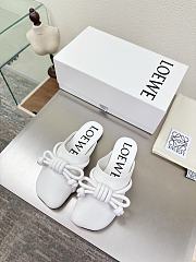 Colestore  Loewe Flamenco Knot mule in lambskin White - 1