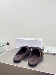 Colestore  Loewe Flamenco Knot mule in lambskin Dark Brownie - 6