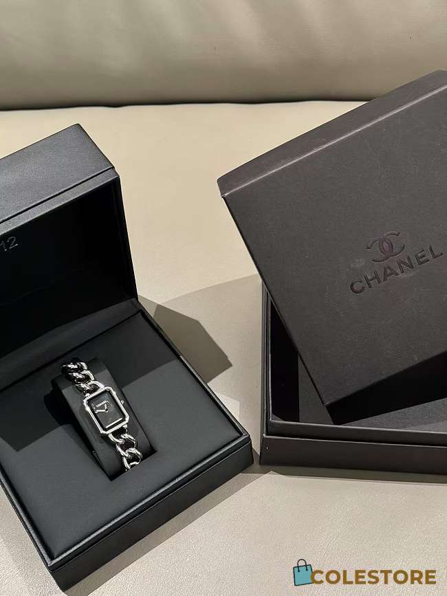	 Colestore Chanel Première Gourmette Chain Watch White Gold - 1