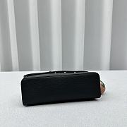 Colestore Loro Piana Extra Pocket L19  Grained Calfskin  Black/Sun Gold 19x8x12cm - 5