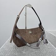 Colestore  Balenciaga Women's Bel Air Shoulder Bag Small in Brown 35x10x17cm - 6