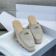 Colestore Dior Baby Bow Mule Rope Beige Suede Goatskin - 6