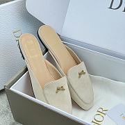 Colestore Dior Baby Bow Mule Rope Beige Suede Goatskin - 5