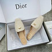 Colestore Dior Baby Bow Mule Rope Beige Suede Goatskin - 4