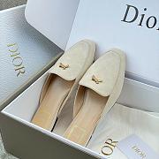 Colestore Dior Baby Bow Mule Rope Beige Suede Goatskin - 3