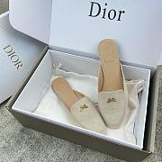 Colestore Dior Baby Bow Mule Rope Beige Suede Goatskin - 2
