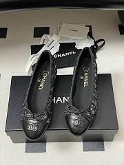 Colestore Chanel Ballerina Shoes Tweed Black  - 6