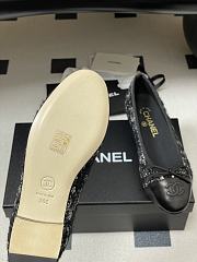 Colestore Chanel Ballerina Shoes Tweed Black  - 2
