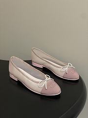 Colestore Chanel Ballet flats Mesh & Grosgrain Pink - 1