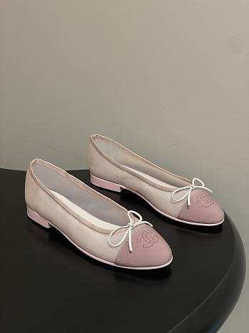 Colestore Chanel Ballet flats Mesh & Grosgrain Pink