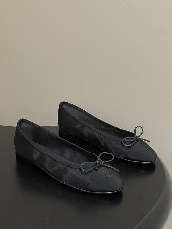 Colestore Chanel Ballet flats Mesh & Grosgrain Black