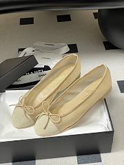 Colestore Chanel Ballet flats Mesh & Grosgrain Beige - 3
