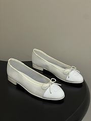 Colestore Chanel Ballet flats Mesh & Grosgrain White - 1